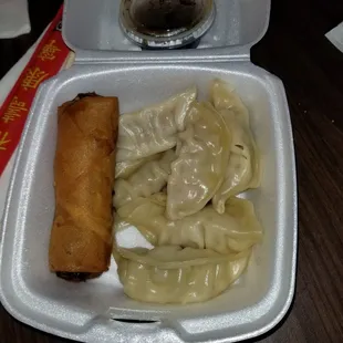 Egg Roll - $2 Pork Dumplings - $5