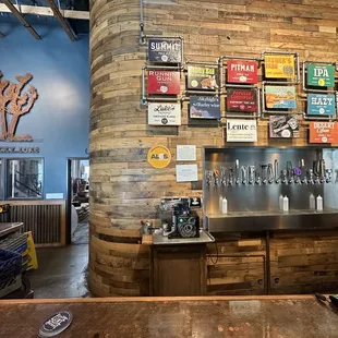 Bar area looking back towards brewery