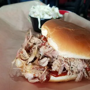 Pulled Pork Sandwich w/ Slaw