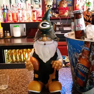 a gnome and a beer