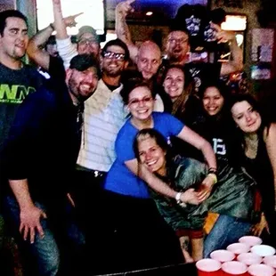 a group of people posing for a picture