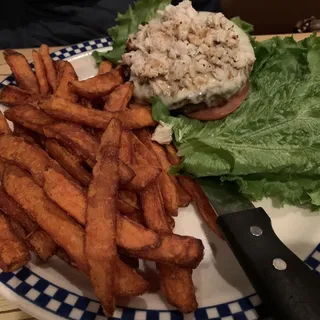 Old Bay Blue Crab Burger