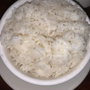 a bowl of white rice
