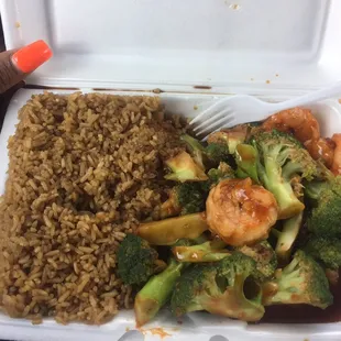 Shrimp &amp; broccoli