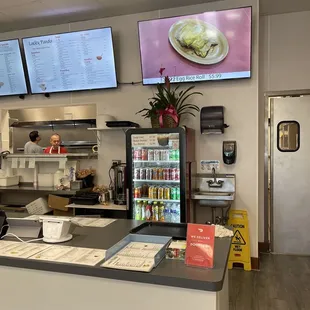 the counter area