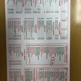 new menu