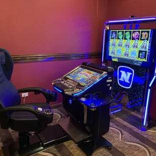 a gaming machine and a gaming chair