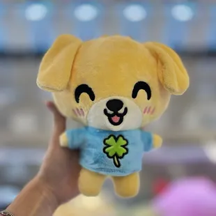 Lucky puppy mascot plushie