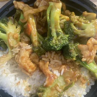 Chicken with broccoli