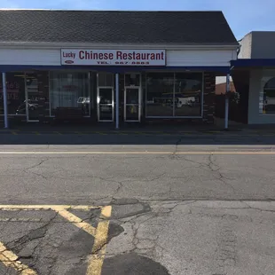 the front of the restaurant