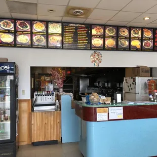 Interior of the restaurant.