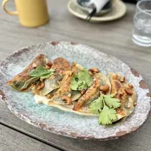 Spinach and Tofu Dumplings
