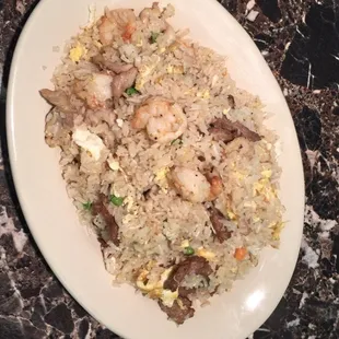 #28: Fried Rice Combination (option: Shrimp, Beef, Chicken, Combination)
