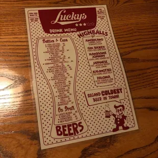 Drink Menu