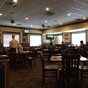 The dining area
