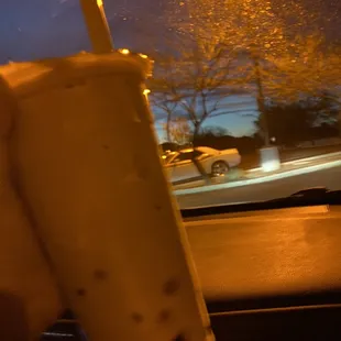 Milk tea snow (poor quality photo doesn't do it justice) but amazing flavor and boba