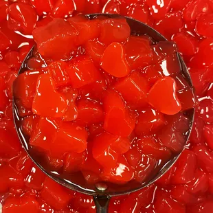 a spoon full of jelly