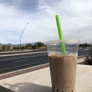 Large Iced Milk Tea Boba