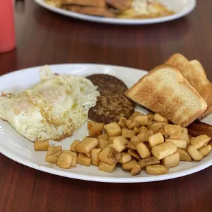 Sausage, Bacon and egg platter