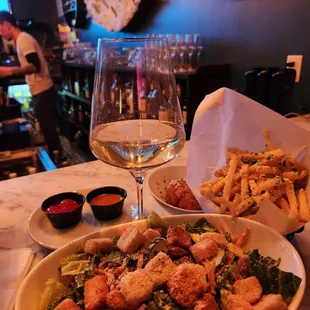 Soft crunch seasoned well truffle fries