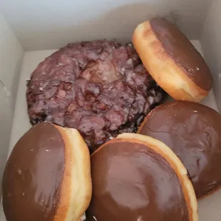 Apple fritter and chocolate bismark  Our FAVORITES!!!