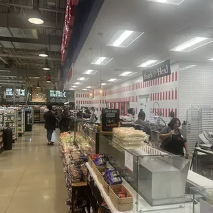Deli and meat counters