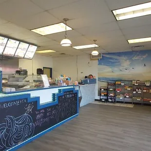 the inside of the restaurant