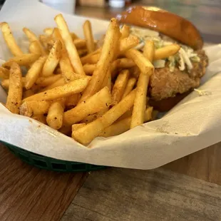 Well seasoned fries that come with the sandwich.