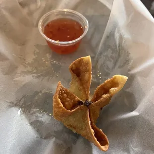 Smoked salmon Rangoon