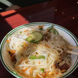 rice noodle bowl, not so much.