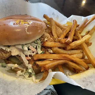Seb's Crispy Chicken Sandwich + Side