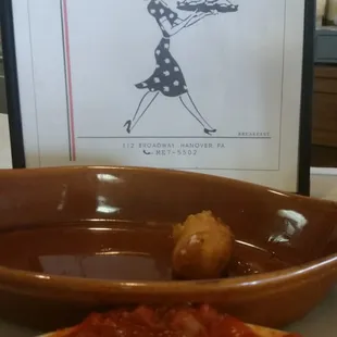 Mozzarella sticks with marinara sauce...GONE! YUM!