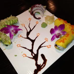 sushi and sashimi, sushi, sashimi, food
