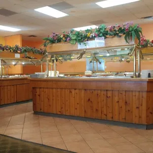 Overview of the buffet table
