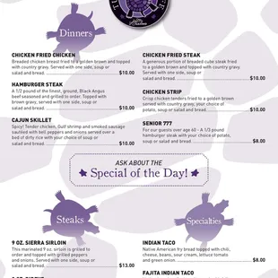 Turtle Creek Cafe Menu