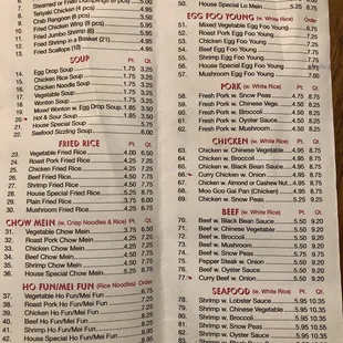 Here&apos;s the menu