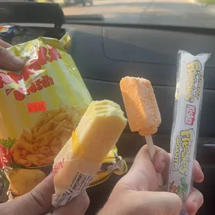 All the frozen treats from the food market