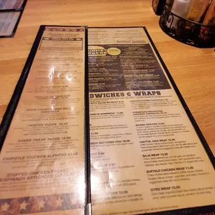 Looking over the menu..... decisions decisions decisions