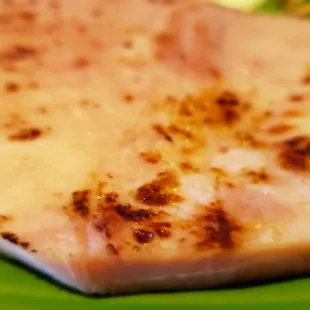 The ham was fork tender and moist, not over cooked to leather like some places do.