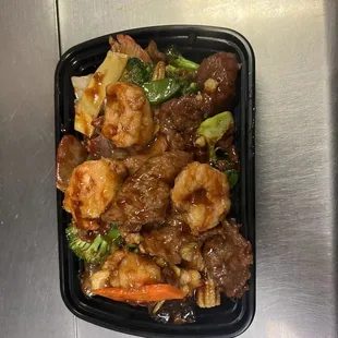 a meal in a plastic container