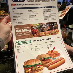 food available through nathans or jersey mikes only