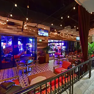 the inside of a restaurant