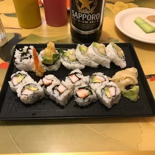 CA Roll and Shrimp Tempura Roll