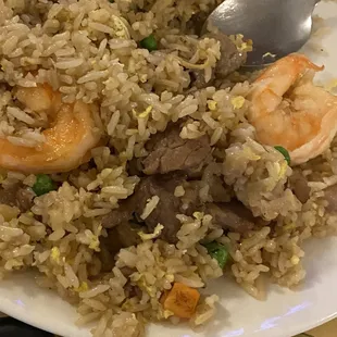 Combo fried rice... son always love combo fried rice anywhere we go...