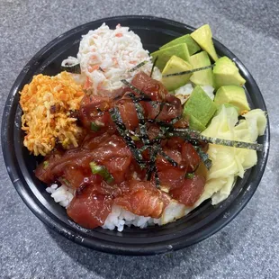 Poke bowl 1 for $8 and 2 for $15