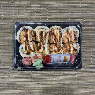 Spicy California Roll with Lucky Sauce