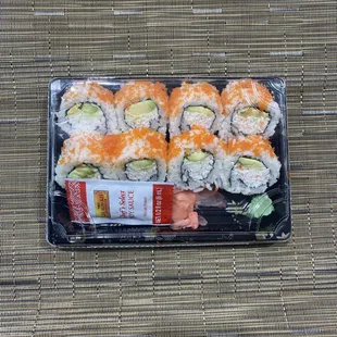 California Roll with Masago