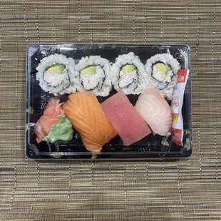 California Roll with Mixed Sashimi