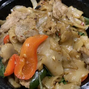 Drunken Noodles with pork
