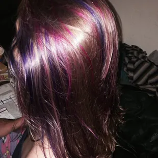 Purple and pink highlights!!!!!
